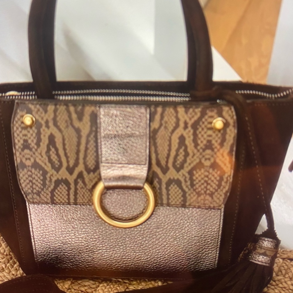 Vittoria Napoli metallic Italian bag